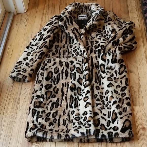 apparis leopard coat